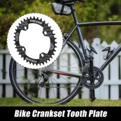 Unique Bargains 4 Holes Aluminum Alloy Bike Crankset Tooth Plate 4.09"