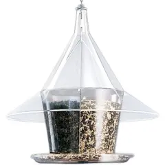 Arundale Sky Cafe Squirrel-Proof Wild Bird Feeder with Dividers, 1.5 Gallon Seed Capacity