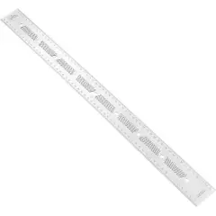JessEm 07417 Stainless Steel 600mm Precision Ruler with Patented Flex Grip and Fade Resistant Markings