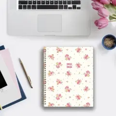 Blue Sky 7"x9" 2025-2026 Weekly/Monthly Wirebound Planner Clear Cover Shanalee Pink