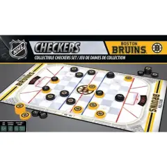 MasterPieces Officially licensed NHL Boston Bruins Checkers Board Game for Families and Kids ages 6 and Up