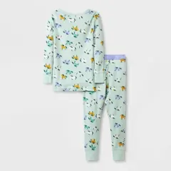 Toddler Girls' 4pc Unicorn & Tie-Dye Pajama Set - Cat & Jack&trade; Green