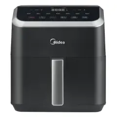 Midea 5.5qt HeatXpress Air Fryer Black: 1500W, Dishwasher-Safe Parts, 1-Year Warranty, 5.5qt Capacity, Electric Fryer