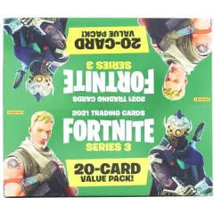 Panini America Fortnite Series 3 Trading Cards Fat Pack Box | 12 Packs