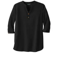 KingSize Men's Big & Tall Gauze Mandarin Collar Shirt