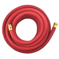 Flexon 3/4 x 50ft Heavy Duty Premium Rubber Hot Water Garden Hose