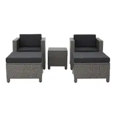 Puerta 17pc Wicker Patio Set - Dark Gray - Christopher Knight Home