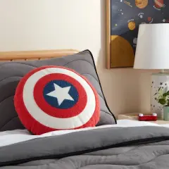 Marvel Captain America Shield Kids' Decorative Throw Pillow - The Marvel Collection by Pillowfort&trade;