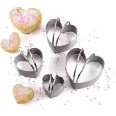 RSVP International Endurance Biscuit Cutters - Heart 4 Piece