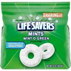 Life Savers Wint-O-Green Breath Mints Hard Candy, Sharing Size - 13oz