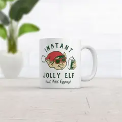 Crazy Dog Instant Jolly Elf Mug Funny Xmas Drinking Party Elves Coffee Cup-11oz