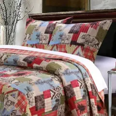 Greenland Home Fashions 1509GS Rustic Lodge Multi Standard Sham, 20x26 Inches