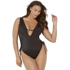 Swimsuits for All Women&rsquo;s Plus Size A-List Plunge One Piece Swimsuit