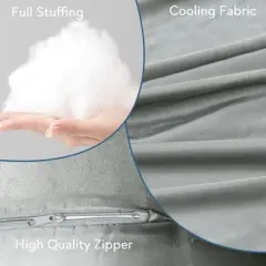 Biloban-Pregnancy Pillow Full Body, Mom Cozy Pillow Pregancy ，Pillow Included, Cooling Fabric Preganancy Pillow