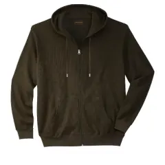 Boulder Creek by KingSize Men's Big & Tall &trade; Thermal Waffle Zip Hoodie