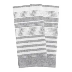 T-fal Dual Terry Stripe Kitchen Towel  2 Piece Set