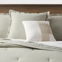 Euro Cotton Linen Blend Chambray Decorative Throw Pillow - Threshold&trade;