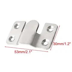 Unique Bargains Stainless Steel Furniture Sectional Sofa Connector Silver Tone 2.1" x 1.2" 10 Pcs
