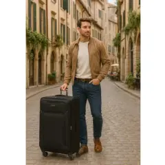 World Traveler Dejuno Jasper 28-Inch Lightweight Expandable Spinner Luggage