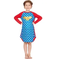 Wonder Woman DC Comics Logo Ragalan Pajama Nightgown