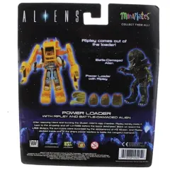 Diamond Comic Distributors, Inc. Aliens Deluxe Power Loader with Ripley & Battle-Damaged Alien Warrior Minimates