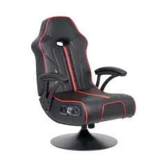 Torque Bluetooth Audio Pedestal Gaming Chair with Subwoofer Black/Red - X Rocker