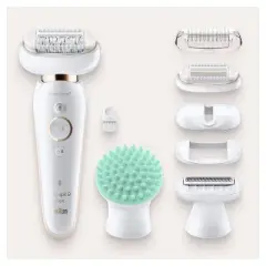 Braun Silk-epil 9-020 Flex Women's Cordless 3-in-1 Wet & Dry Epilator + 5 Extra Accessories