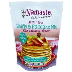 Namaste Foods Gluten Free Apple Cinnamon Waffle & Pancake Mix - Case of 6/9 oz