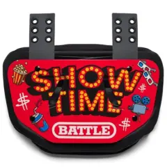 Battle Sports  Adult Backplate  "Showtime" - Red
