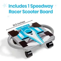 Hand2Mind Speedway Racer Scooter Board - Light Blue