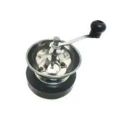 Lehman's Manual Coffee Grinder with Mason Jar Grounds Storage, Comfortable Grip Quiet Smooth Non-Electric Hand Crank, Standard Grind