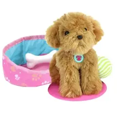 Sophia&rsquo;s Plush Puppy and Accessories Set for 18" Dolls