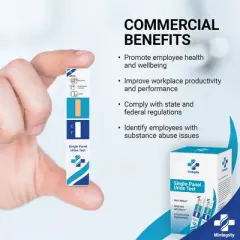 Mintegrity [25pk] - Marijuana (THC) Single Panel Drug Tests Card, Single Panel THC Screen Urine Drug Test Card with 50 ng/ml Cutoff Level