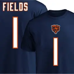 NFL Chicago Bears Men's Justin Fields Big & Tall Short Sleeve Cotton Core T-Shirt