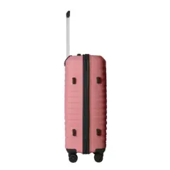 MAYEERTY 3-Piece Luggage Sets, Suitcase with Wheels, Hardside Suitcase with Spinner Wheels and Scratch-Resistant Surface, Pink - 20", 24", 28"
