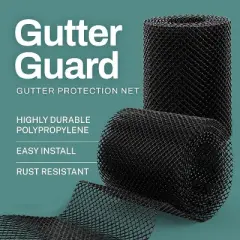 Home Intuition Leader and Gutter Guard from Leaves, Twigs, Branches Plastic Mesh Guards Leaf Protector