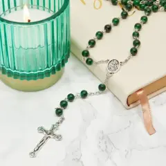 Juvale 12 Pack Rosary Beads, Catholic for Women Men, Assorted Crucifix Pendant Designs (6 Colors)