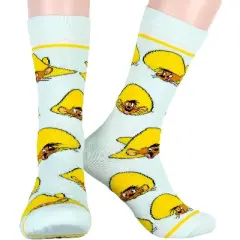 WB Looney Tunes Socks Allover Character Faces 5 Pair Men's Crew Socks Multicoloured