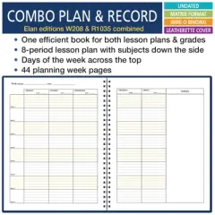 Elan Publishing Company PR8-1035 Combination Plan/Record Book