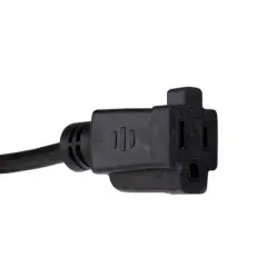 Northlight 20' Black 3-Prong Outdoor Extension Power Cord