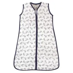 Hudson Baby Infant Boy Muslin Cotton Sleeveless Wearable Sleeping Bag, Sack, Blanket, Paper Airplane