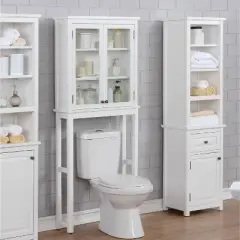Dorset Over The Toilet Space Saver Storage White - Alaterre Furniture