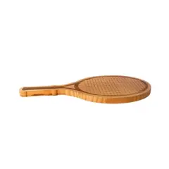 Slickblue Pine Wood Tennis Racket Serving Board, 18"x9", Unique Gift for Tennis Lovers & Sports Enthusiasts