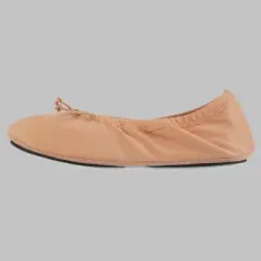 Isotoner Women's Sloan Nude Spandex Ballerina Slippers