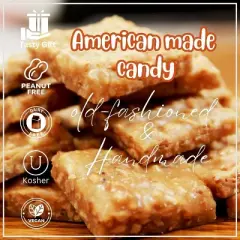 Gourmet Macadamia Brittle Gift Box 1 LB- by Its Delish | Handmade Old-Fashioned Style