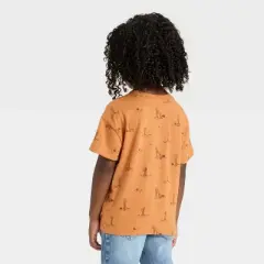 Toddler Boys' Short Sleeve Western Cactus T-Shirt - Cat & Jack&trade; Brown