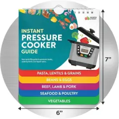 Maison Products Instant Pot Magnetic Cheat Sheet Cook Book Magnet Set -7 x 6 Inches - Instant Pot Accessories - Instapot Pressure Cooker Magnet Sheets