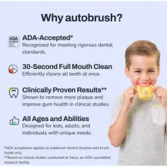 Autobrush Harley The Hippo Kids' Electric Toothbrush - 3-5 years