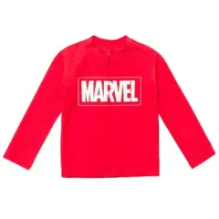 Marvel Avengers Rash Guard Swim Shirt Toddler to Big Kid 