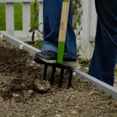 4-Tine Forged Floral Spading Fork - AMES